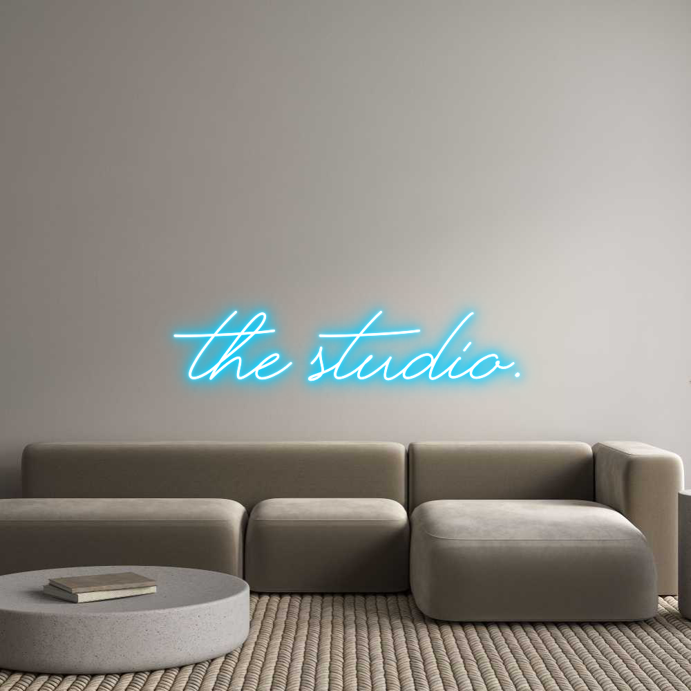 Custom Neon Text - the studio.