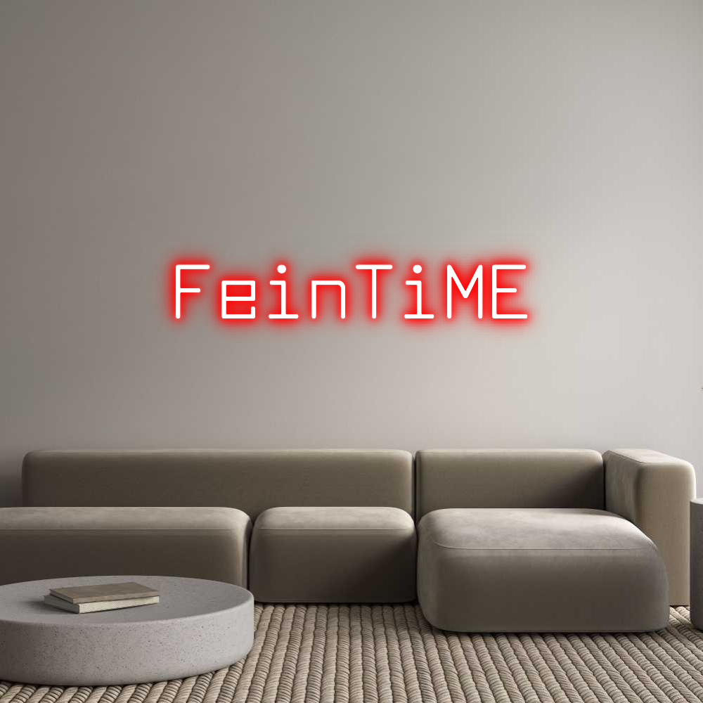 Custom Neon Text - FeinTiME