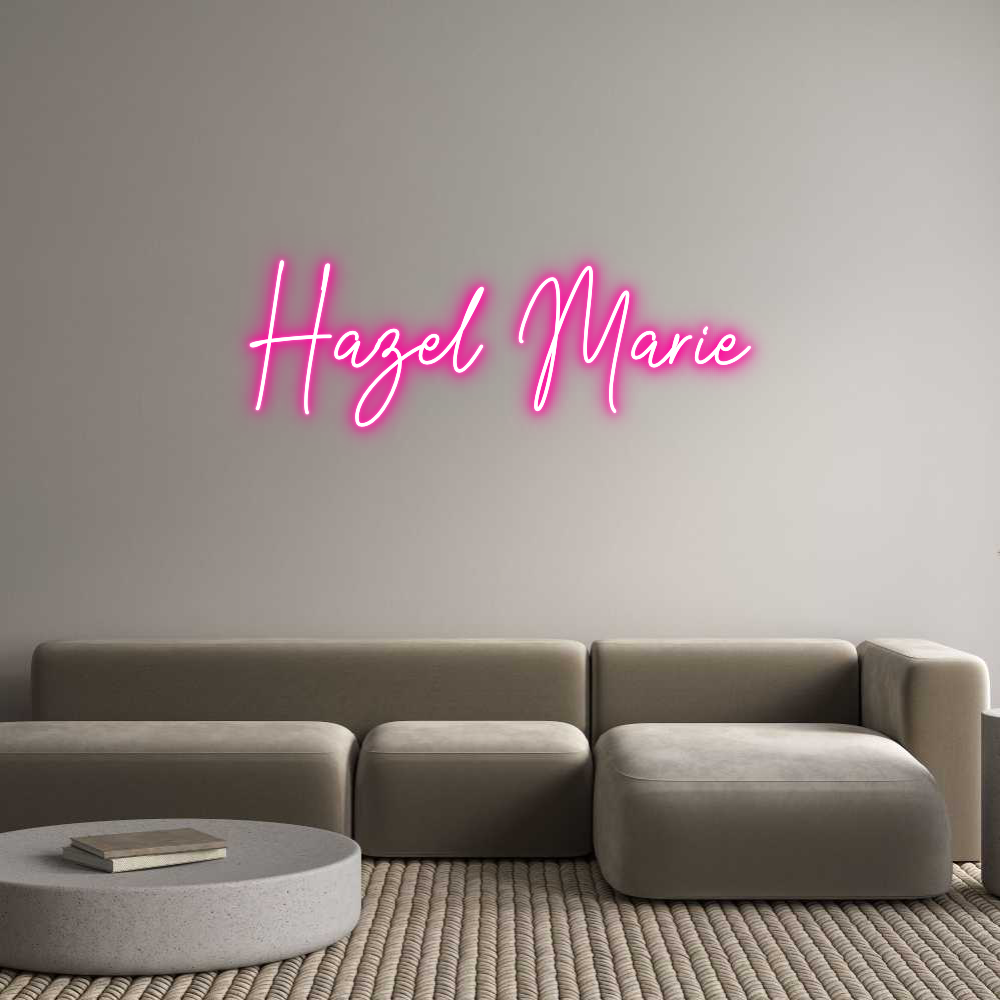 Custom Neon Text - Hazel Marie