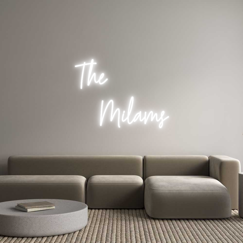 Custom Neon Text - The
    Milams