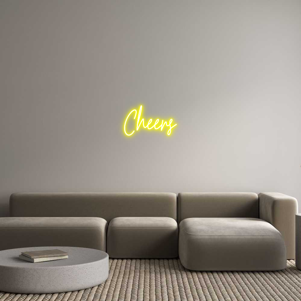 Custom Neon Text - Cheers