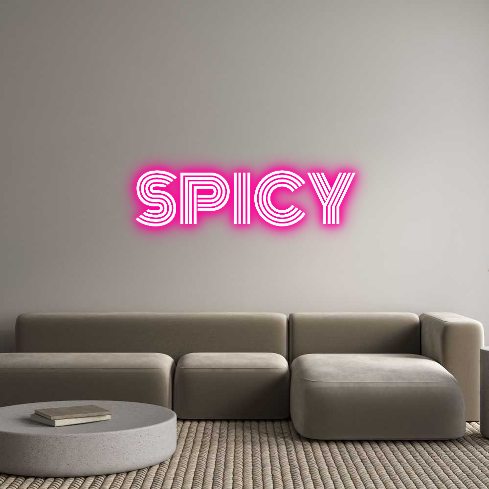 Custom Neon Text - SPICY