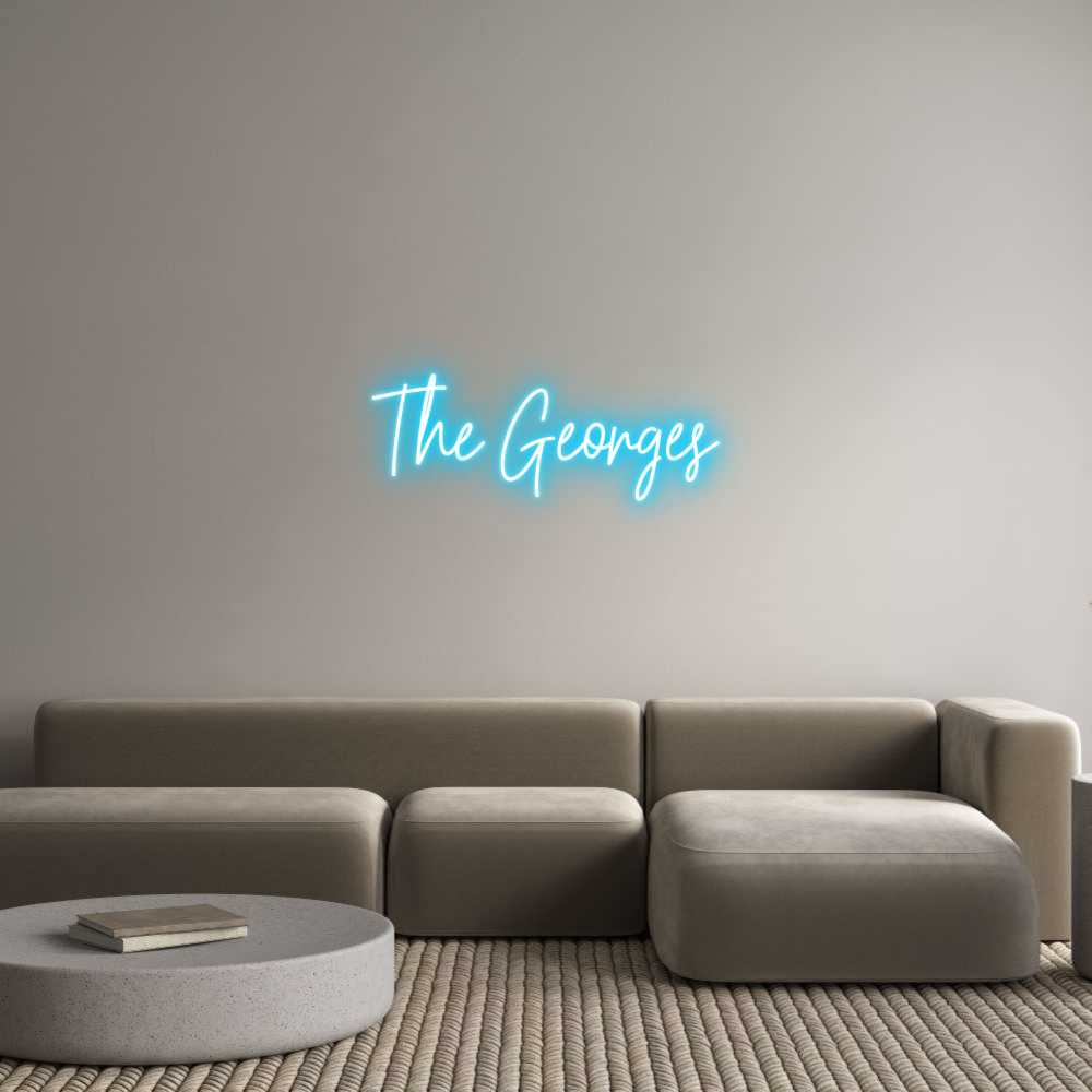 Custom Neon Text - The Georges