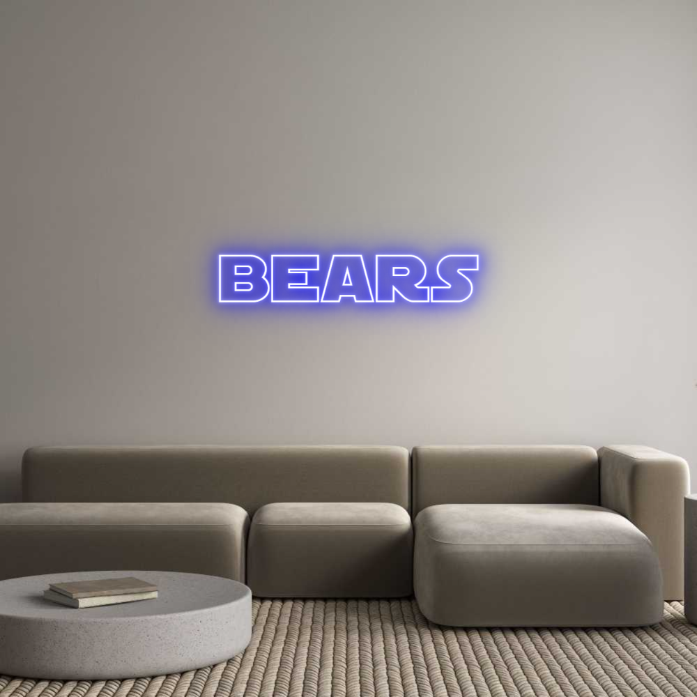 Custom Neon Text - Bears