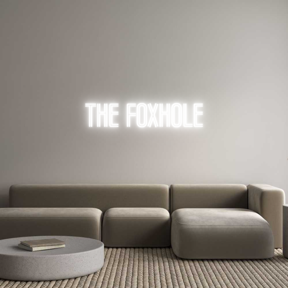 Custom Neon Text - THE FOXHOLE
