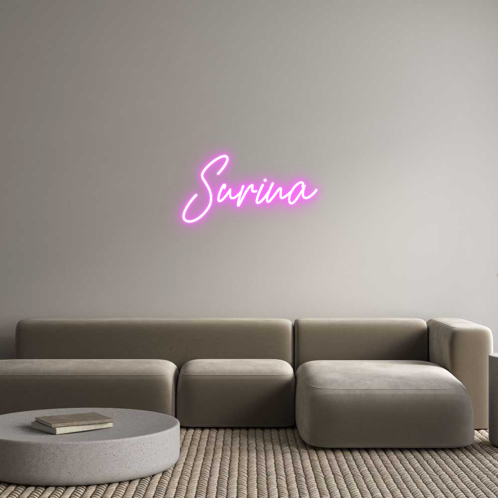 Custom Neon Text - Surina