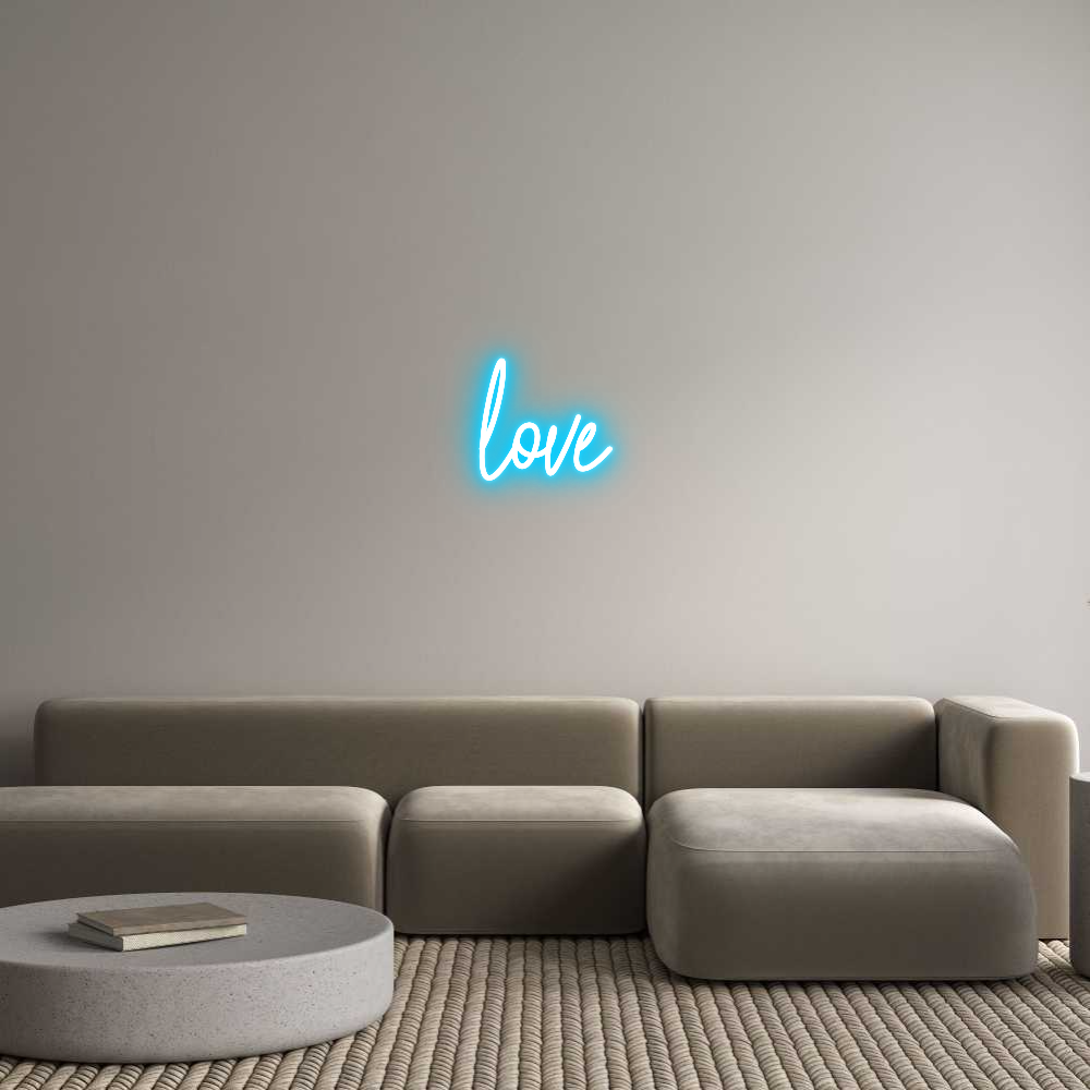 Custom Neon Text - love