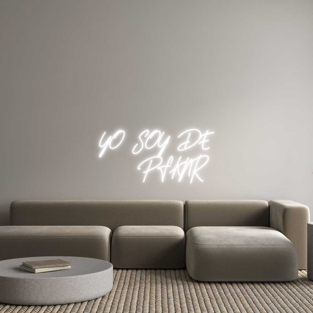 Custom Neon Text - YO SOY DE 
 ...