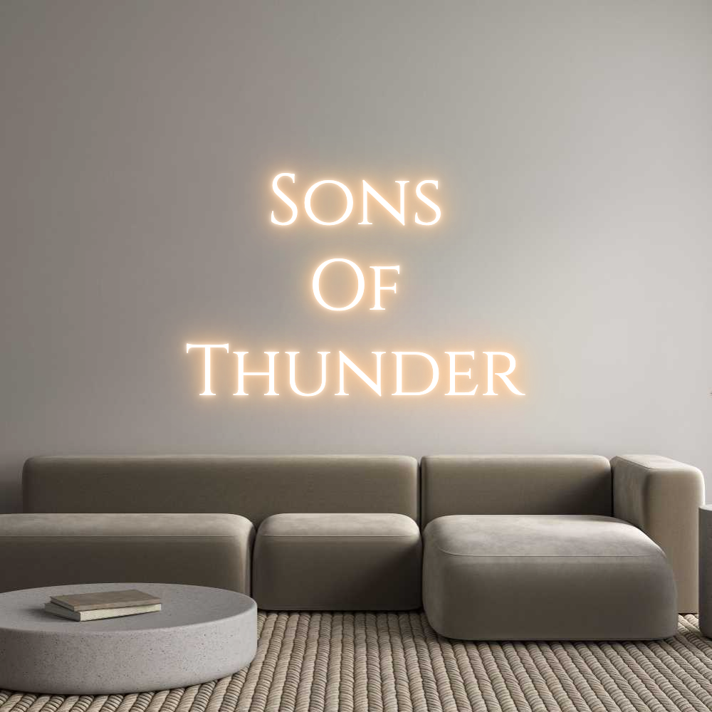 Custom Neon Text - Sons
Of
Thu...