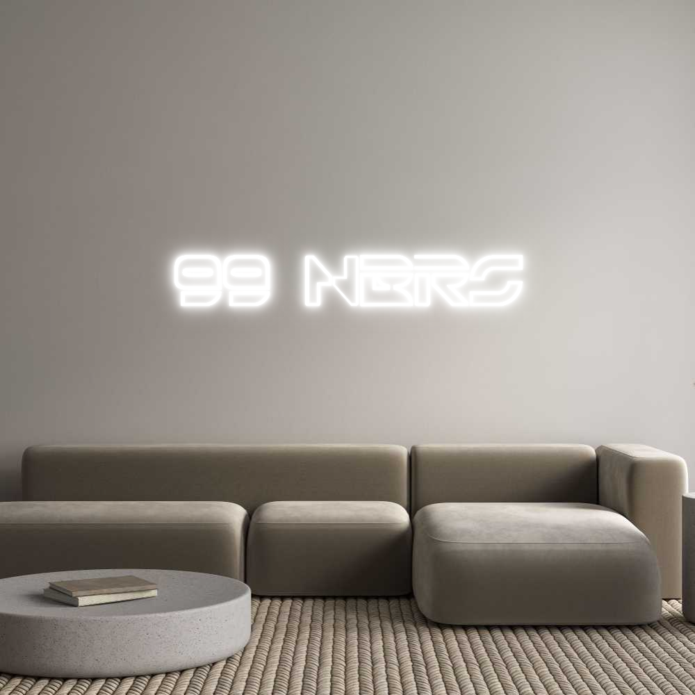Custom Neon Text - 99 NBRS
