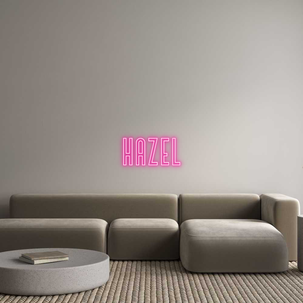 Custom Neon Text - Hazel