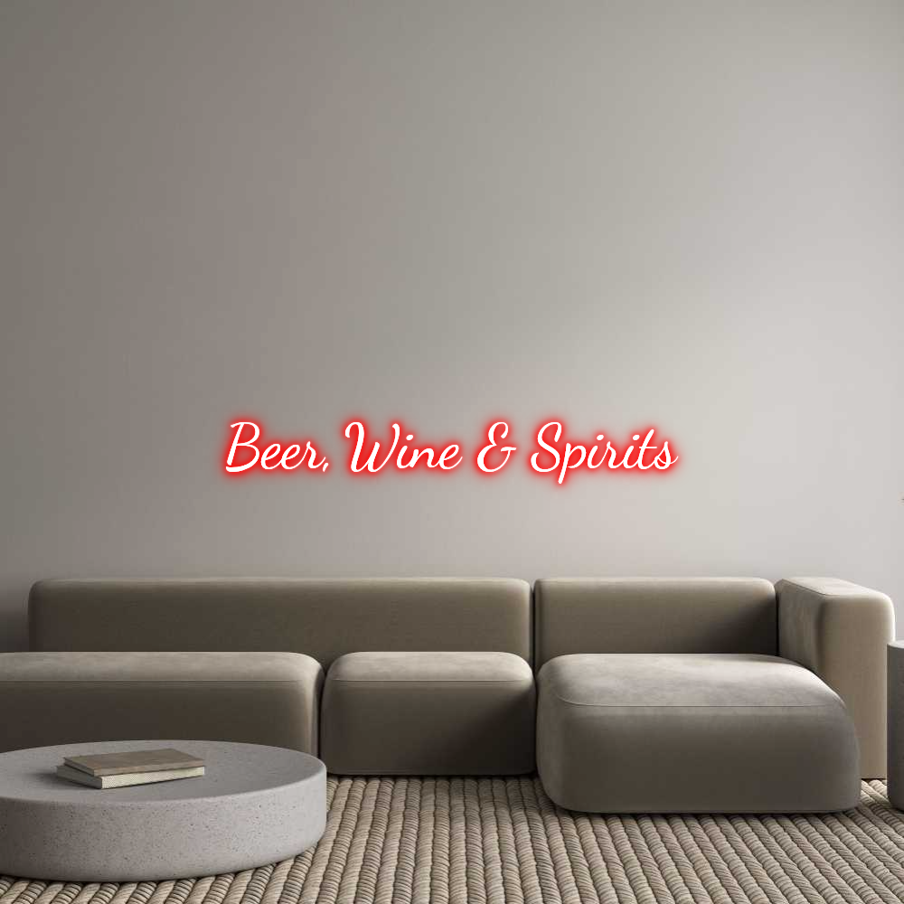 Custom Neon Text - Beer, Wine & ...