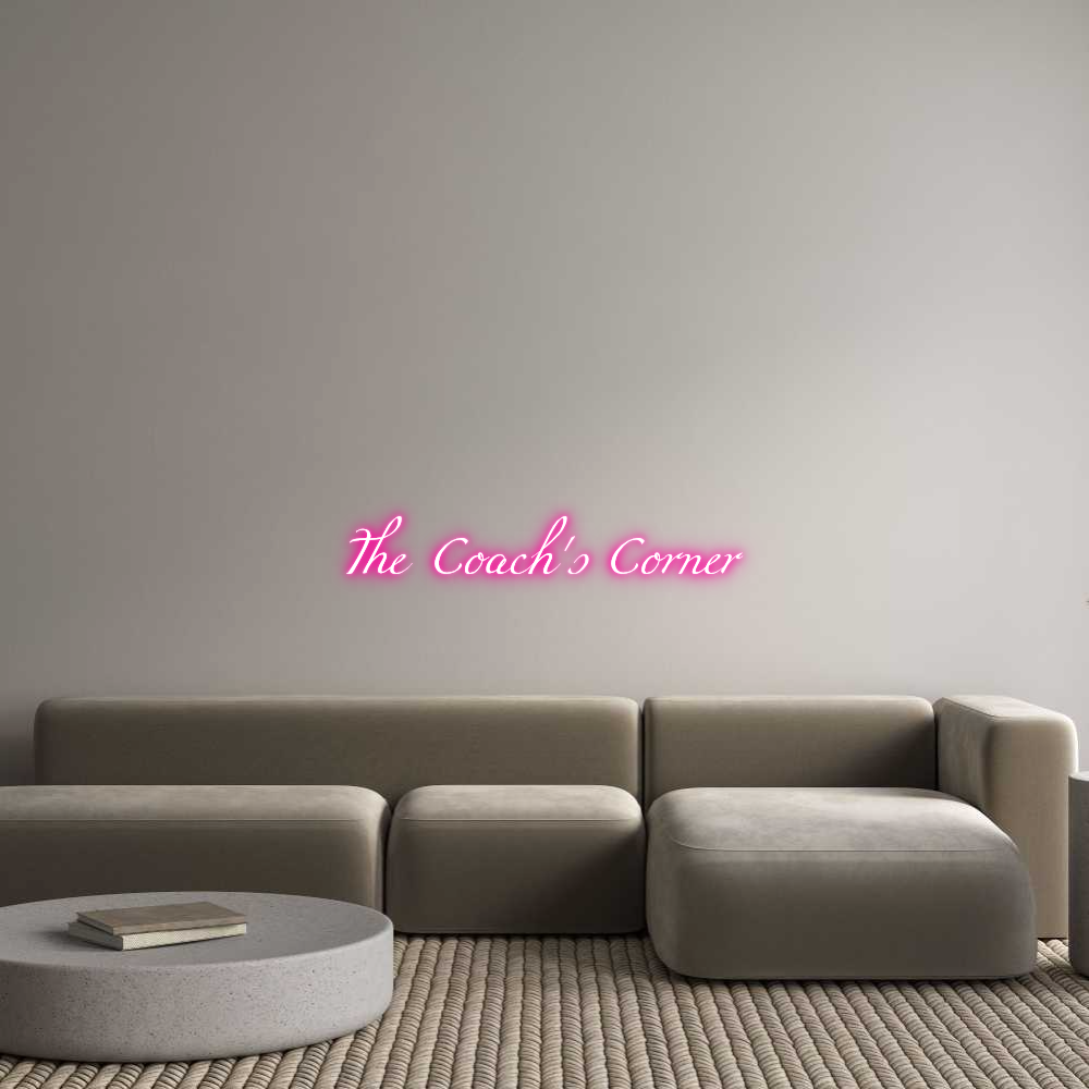 Custom Neon Text - The Coach's C...