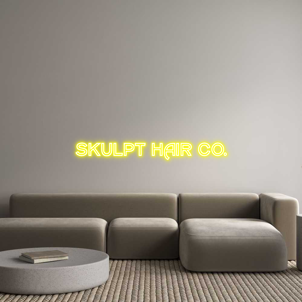 Custom Neon Text - SKULPT HAIR CO.