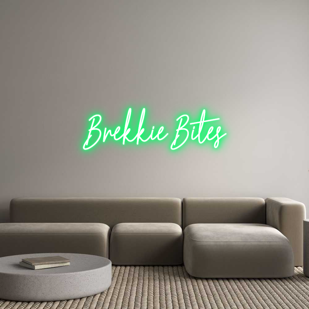 Custom Neon Text - Brekkie Bites