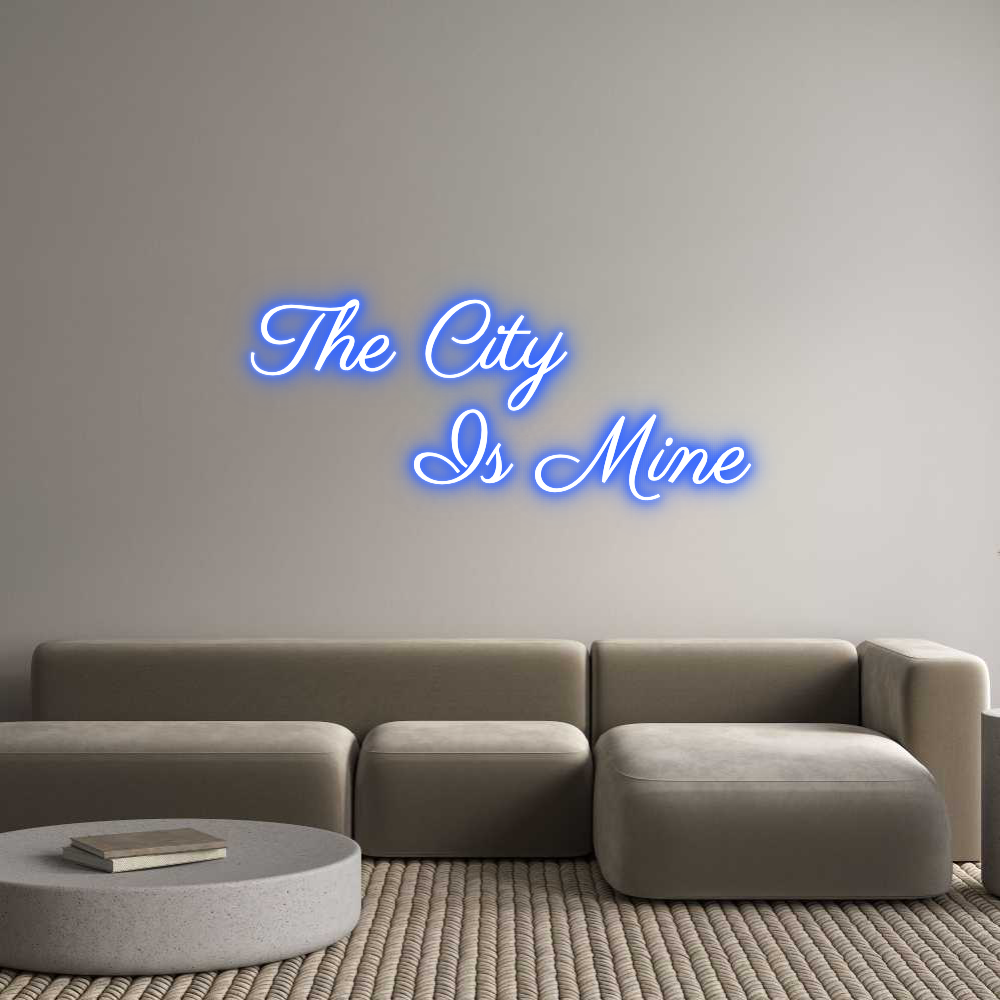 Custom Neon Text - The City
   ...