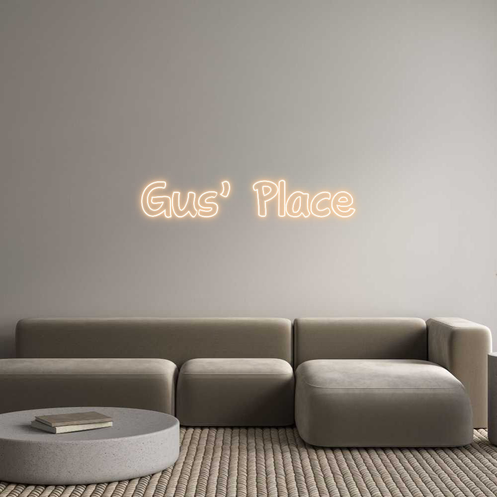Custom Neon Text - Gus’ Place