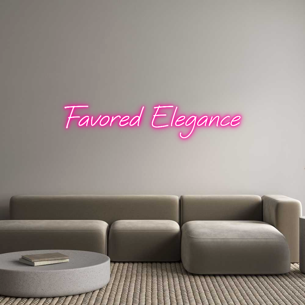 Custom Neon Text - Favored Elega...