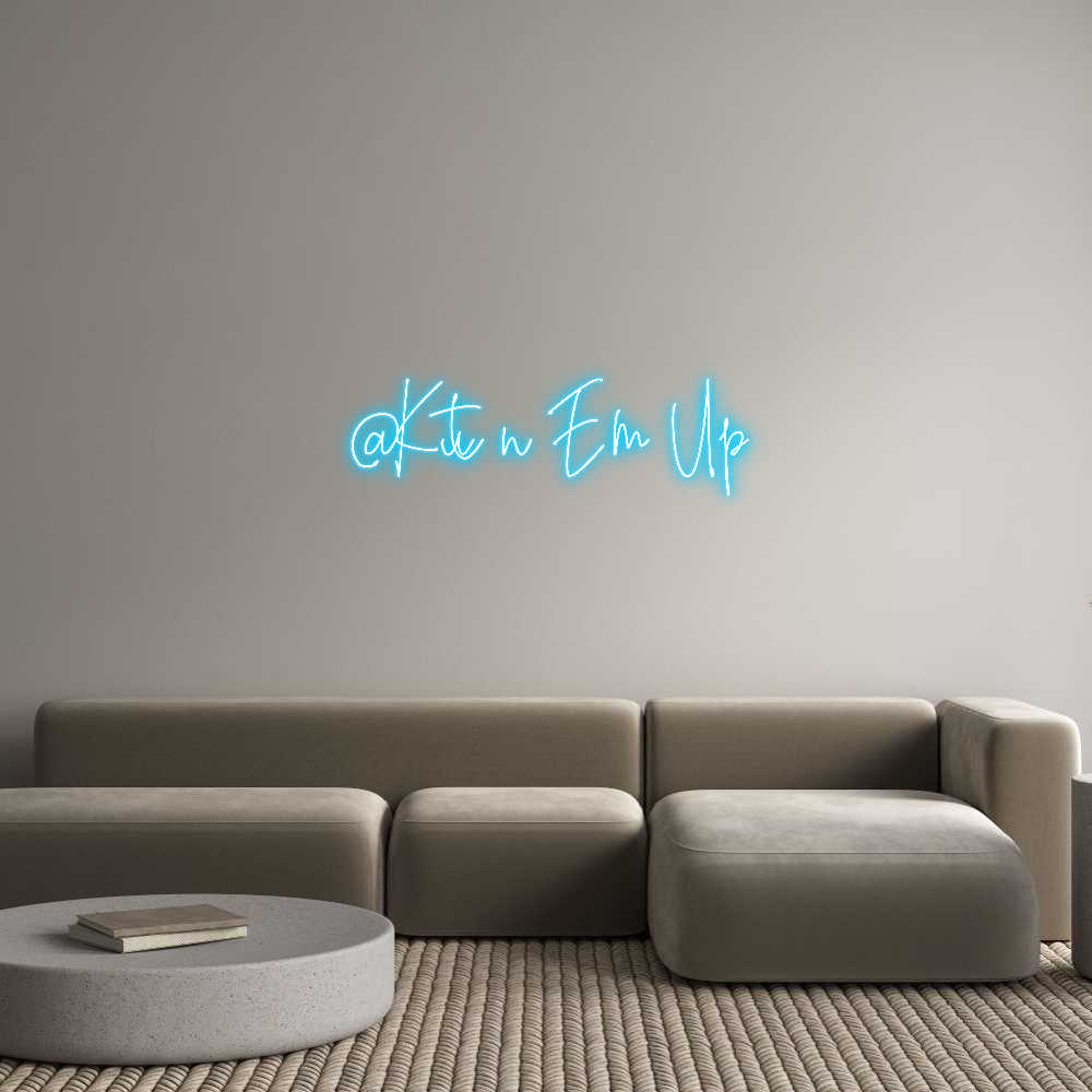 Custom Neon Text - @Kutn Em Up