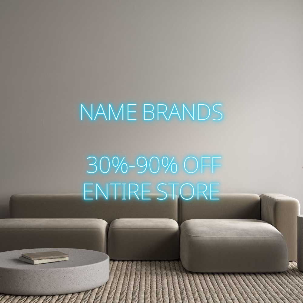 Custom Neon Text - NAME BRANDS 
...