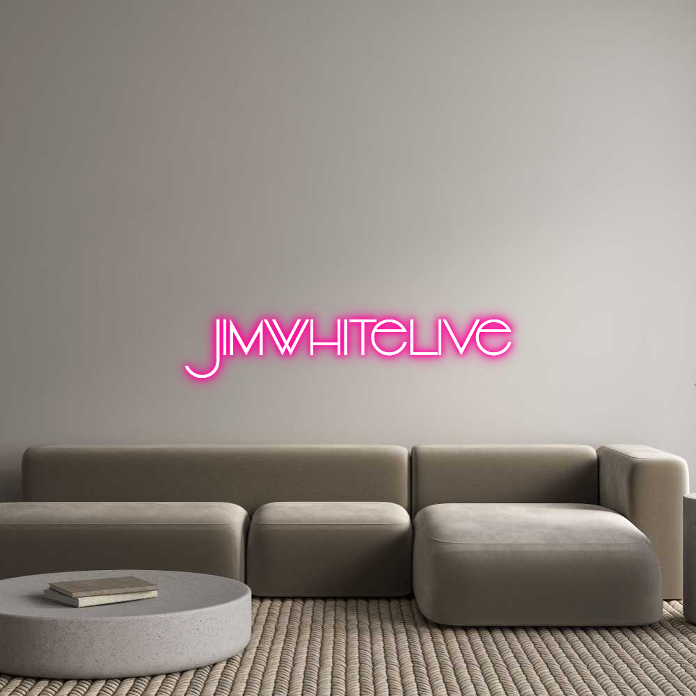 Custom Neon Text - JimWhiteLive