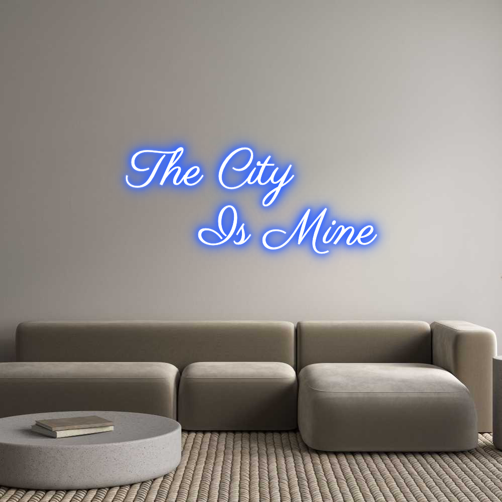 Custom Neon Text - The City
   ...