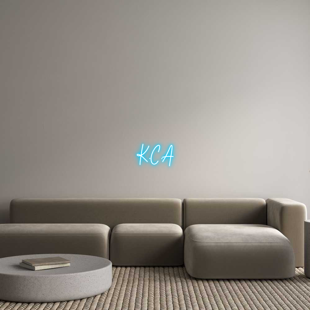 Custom Neon Text - K.C.A