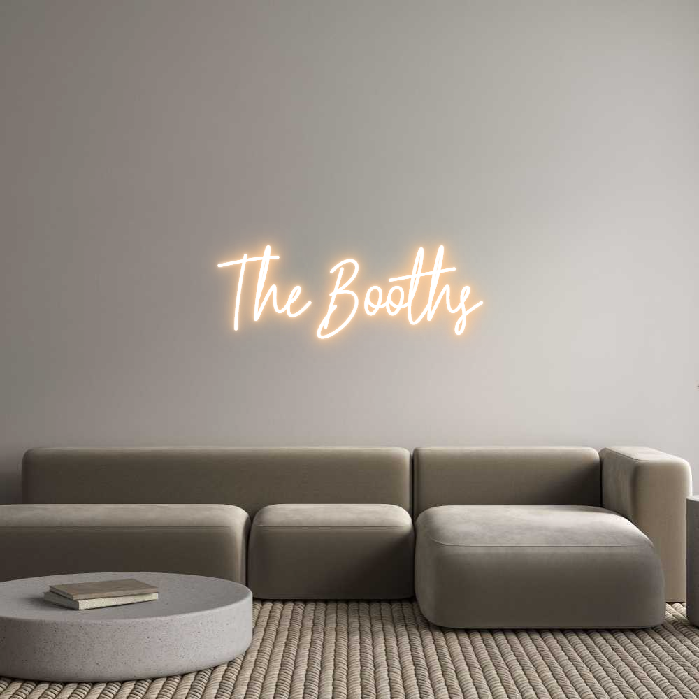 Custom Neon Text - The Booths