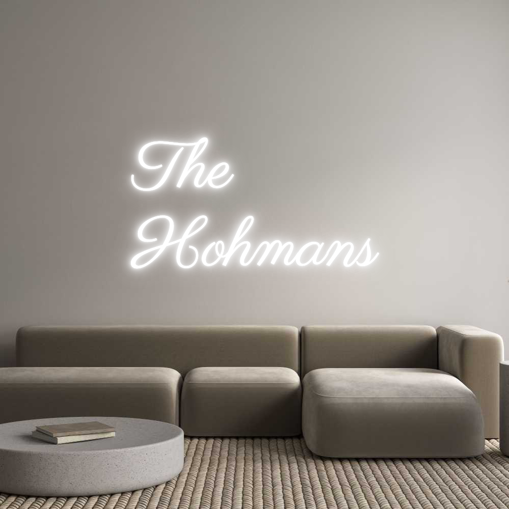 Custom Neon Text - The
Hohmans