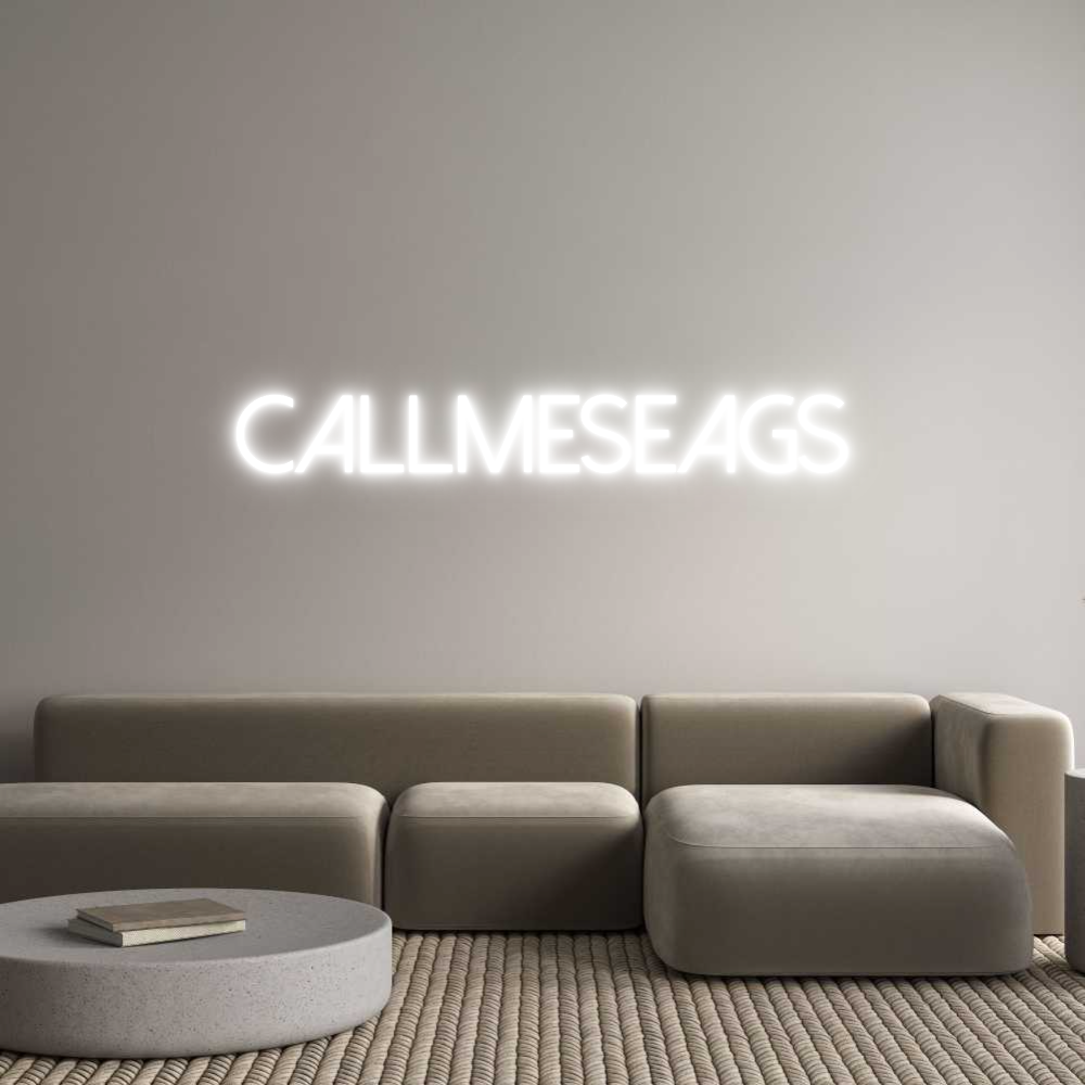 Custom Neon Text - CallmeSeags