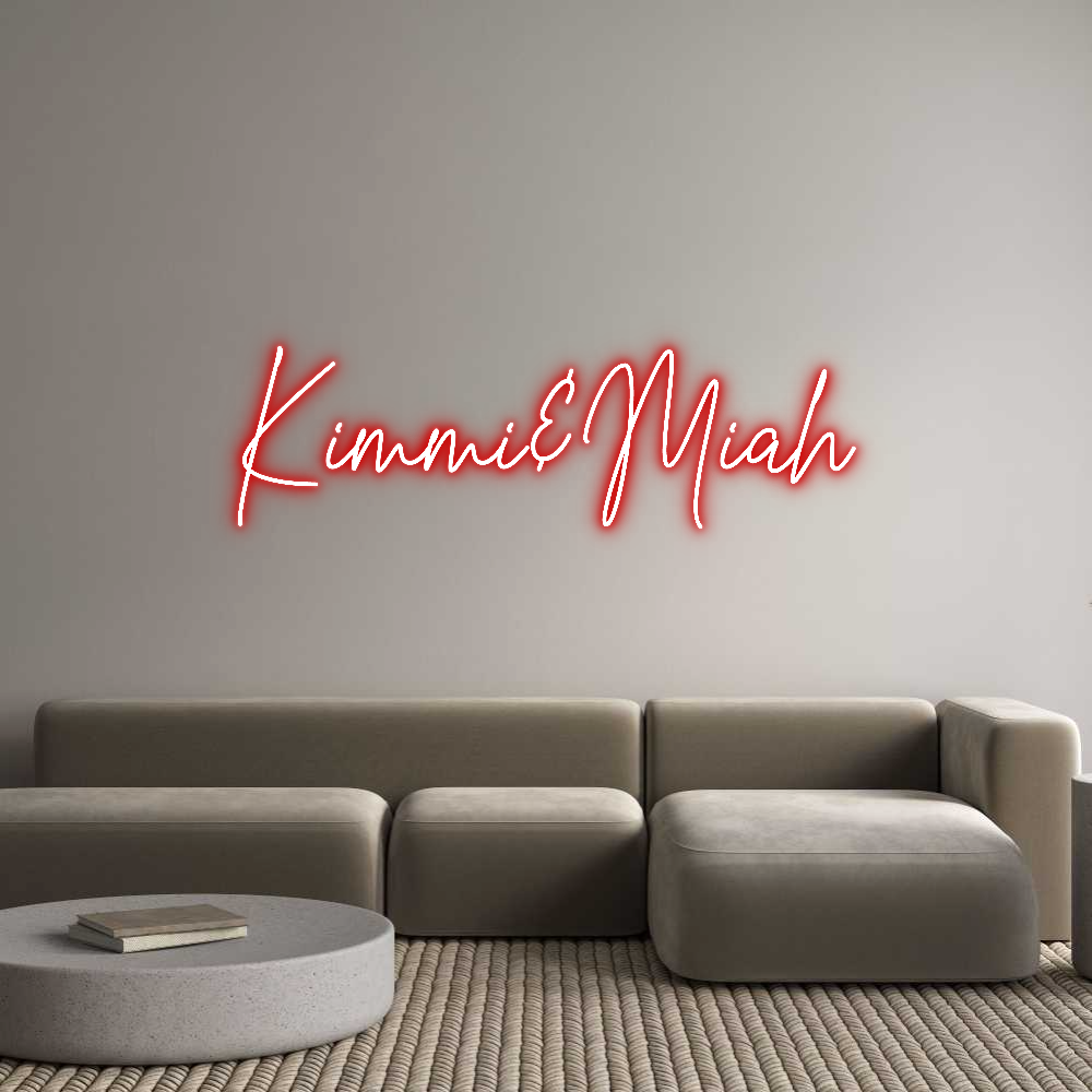 Custom Neon Text - Kimmi&Miah