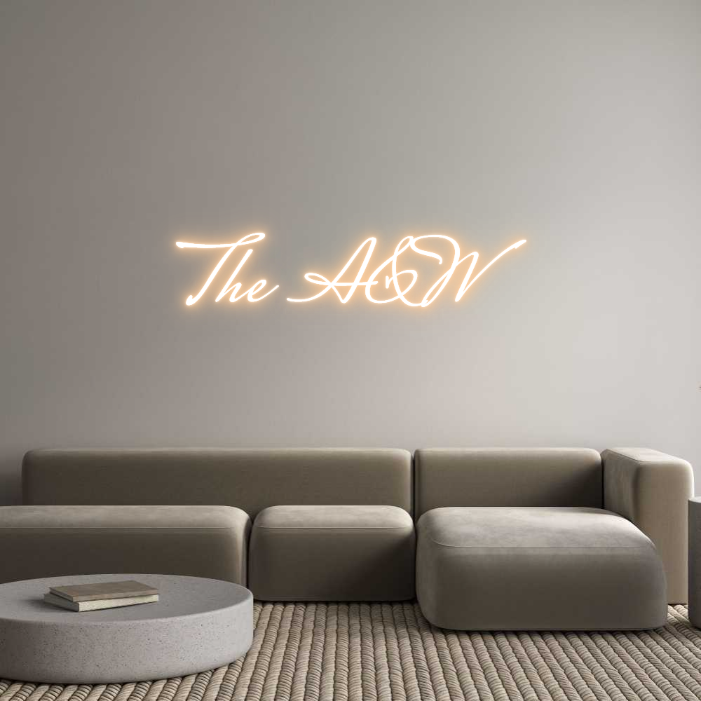 Custom Neon Text - The A&W