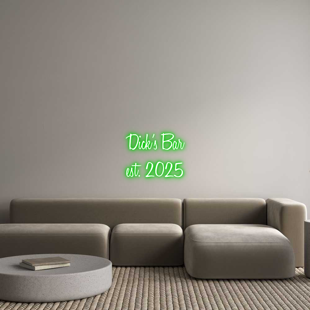Custom Neon Text - Dick’s Bar
e...