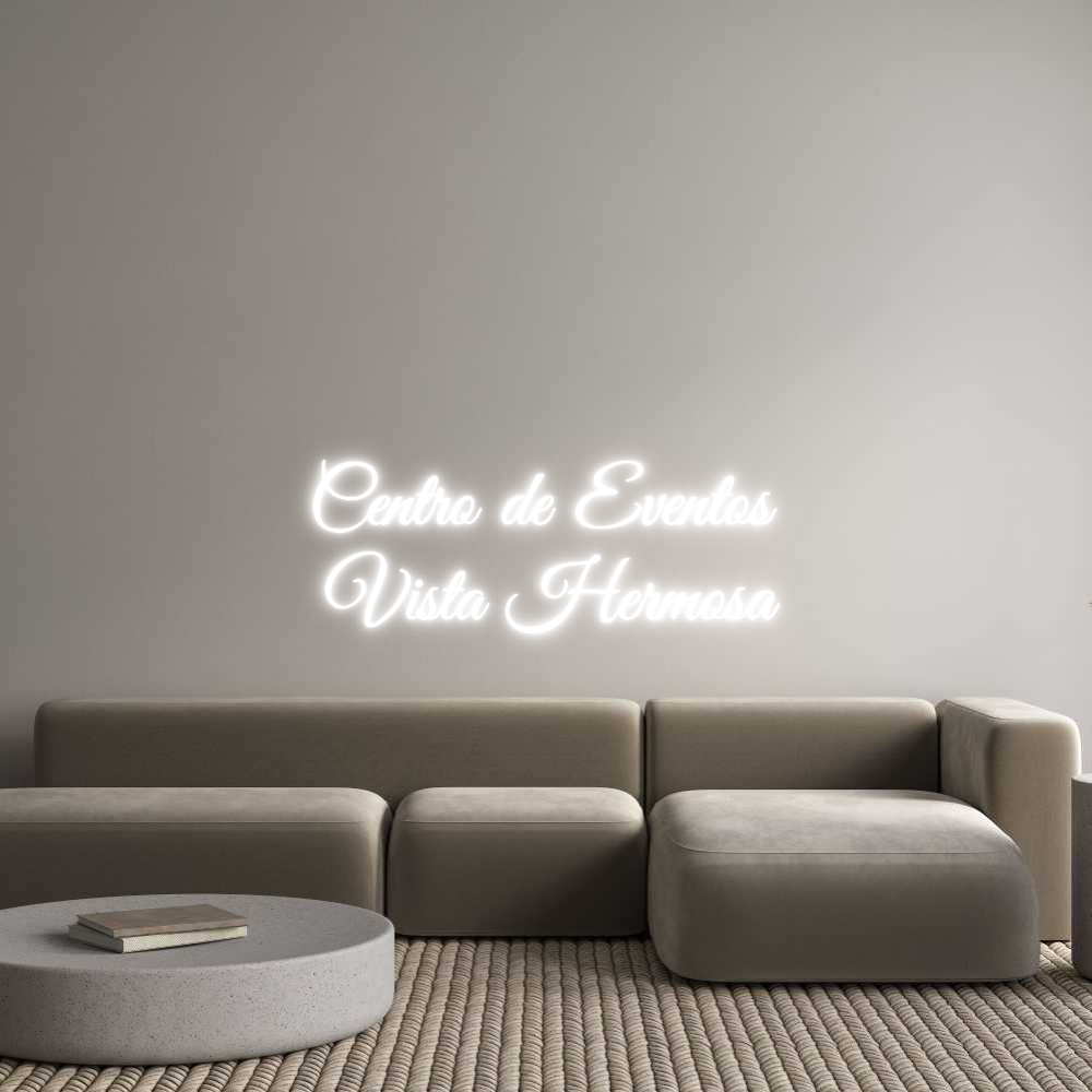 Custom Neon Text - Centro de Eve...