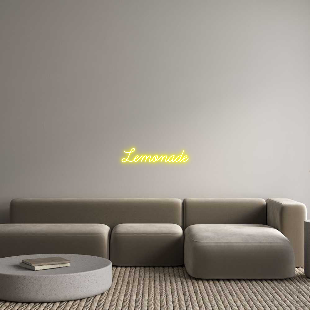 Custom Neon Text - Lemonade