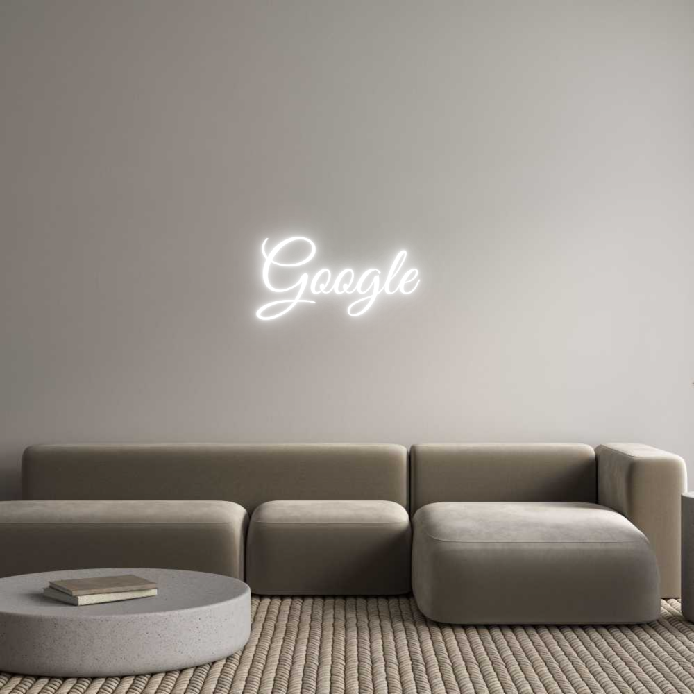 Custom Neon Text - Google
