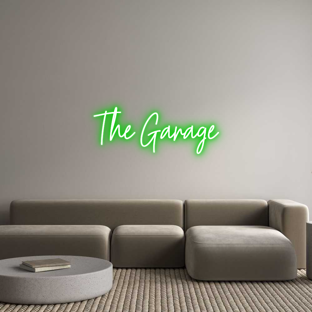 Custom Neon Text - The Garage