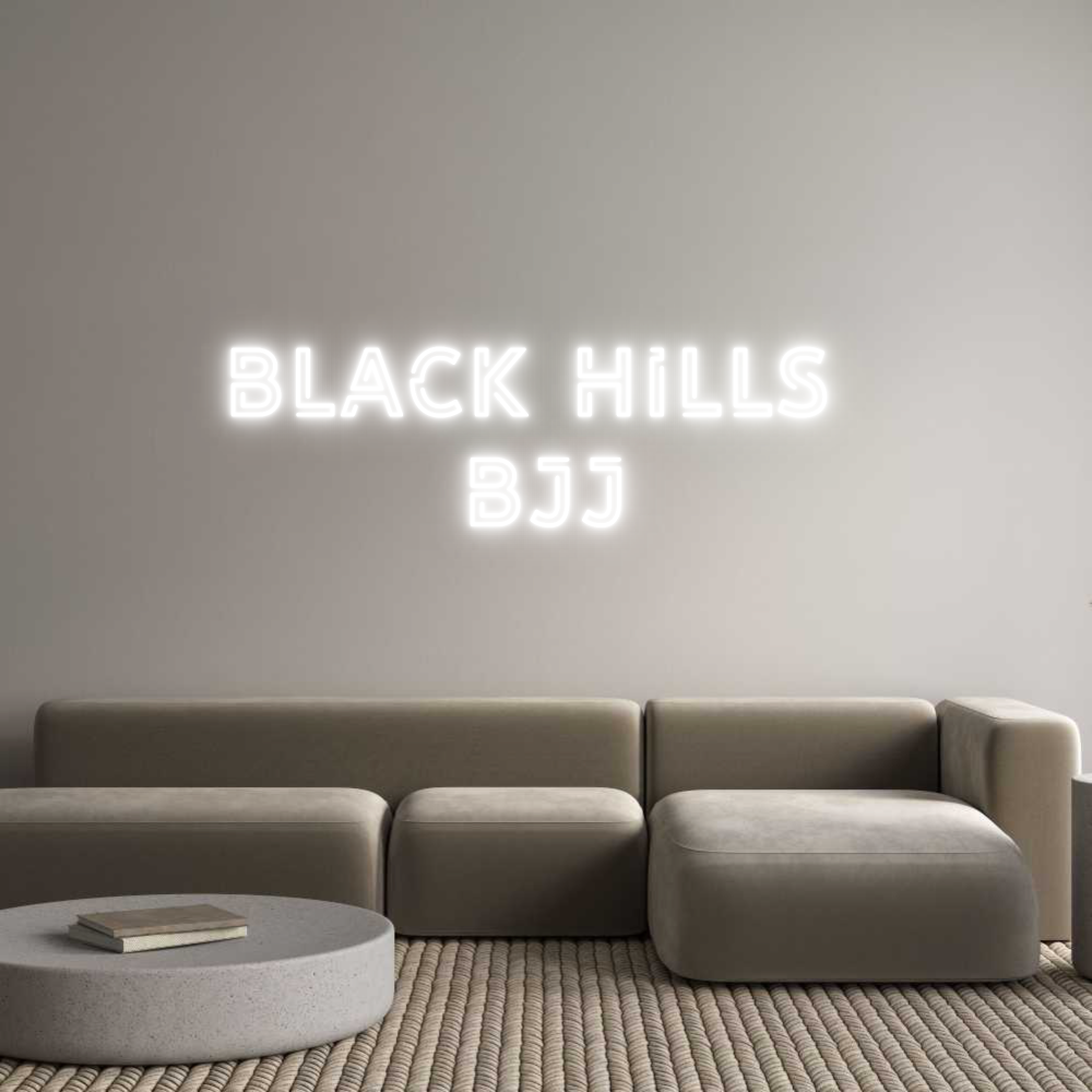 Custom Neon Text - BLACK HILLS 
...