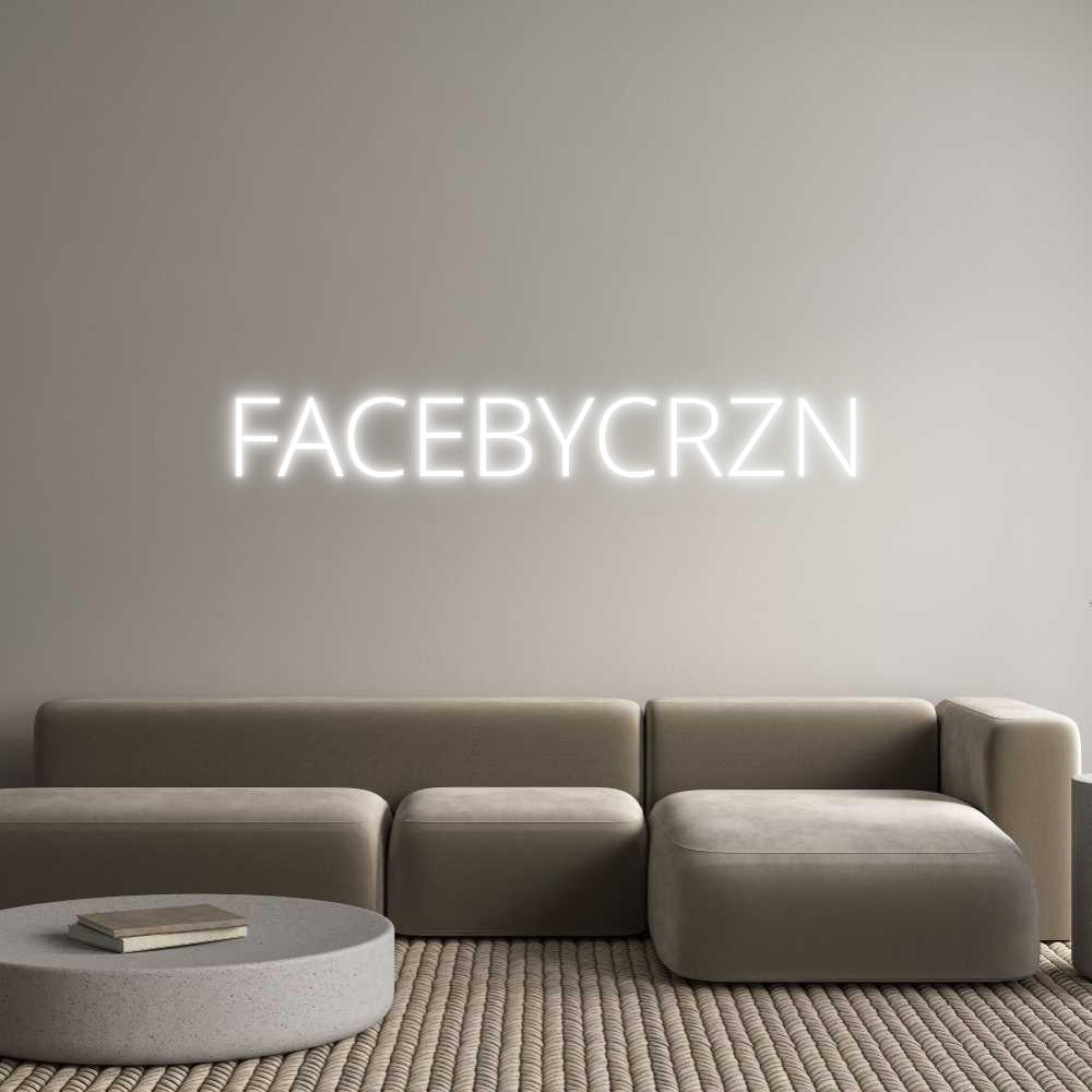 Custom Neon Text - FACEBYCRZN