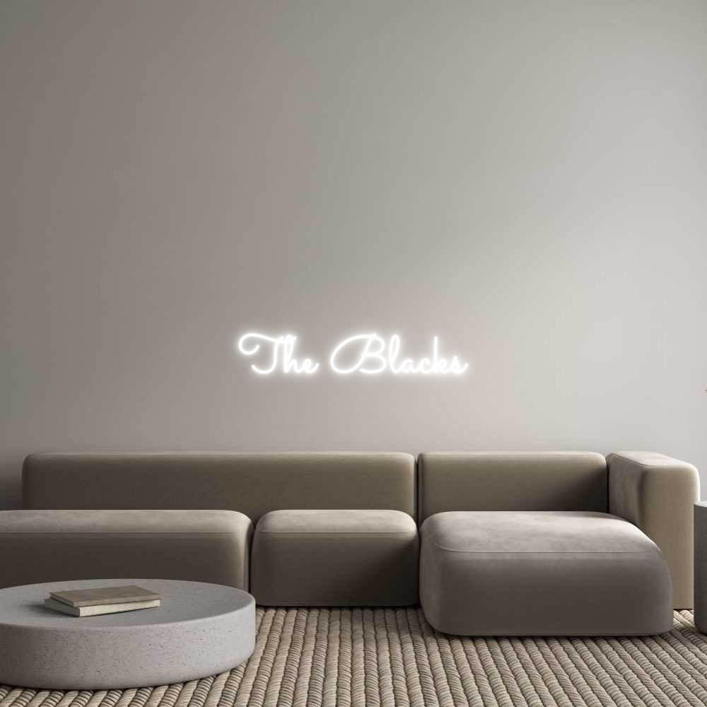 Custom Neon Text - The Blacks