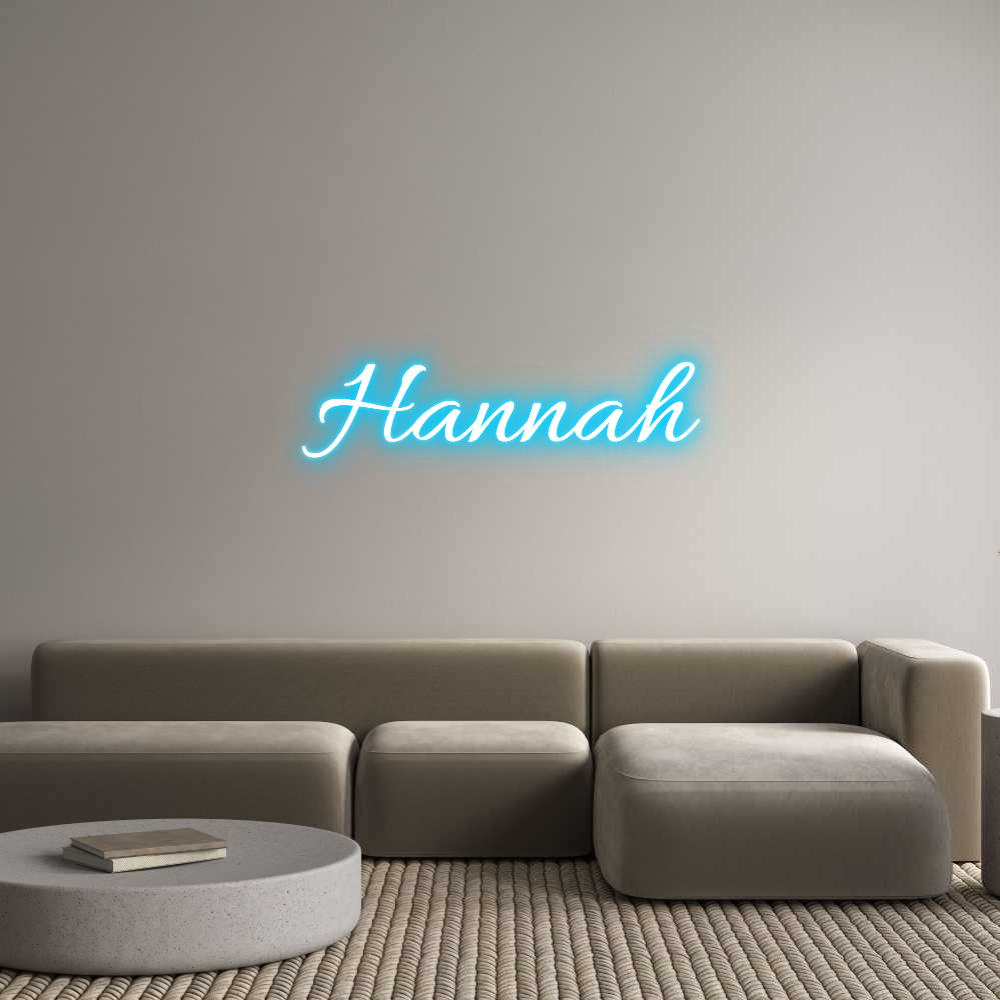 Custom Neon Text - Hannah