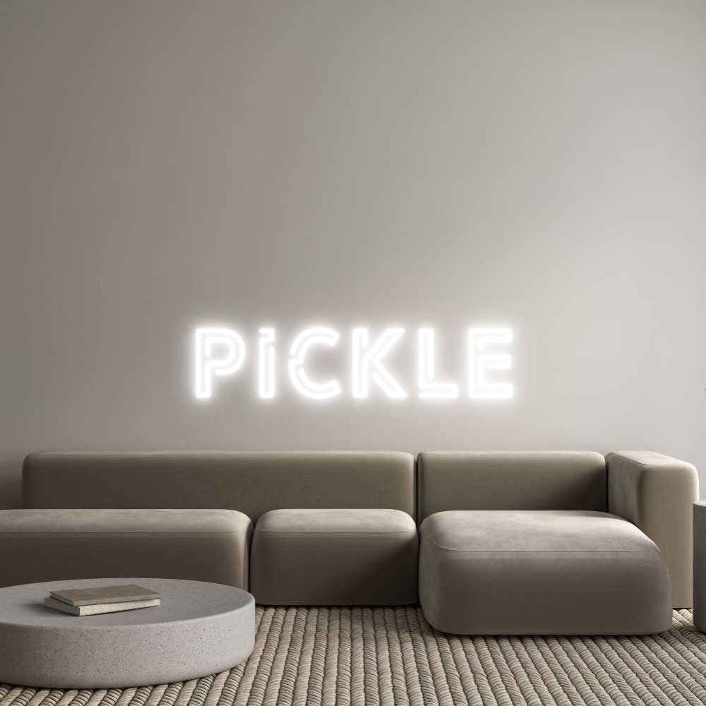 Custom Neon Text - Pickle