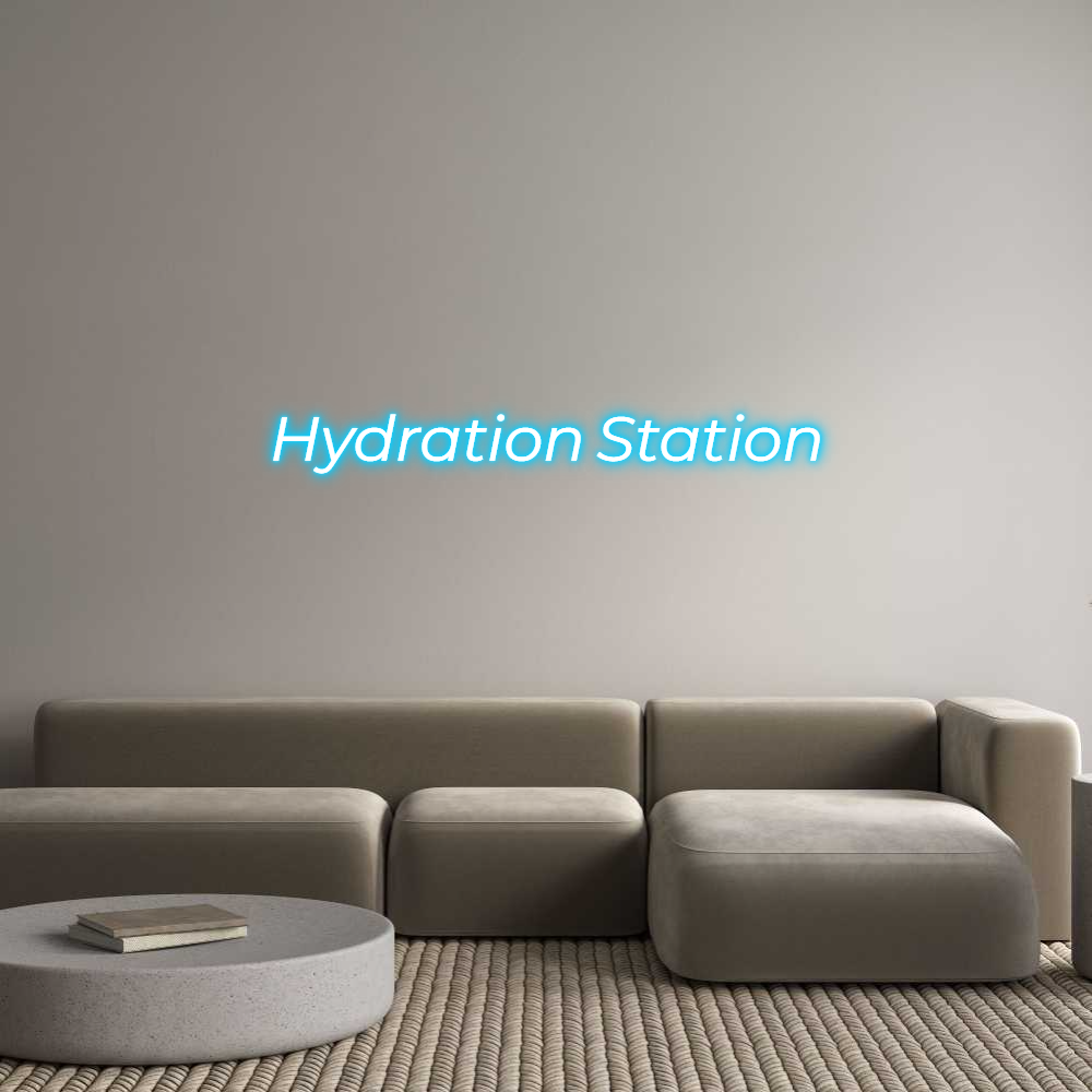 Custom Neon Text - Hydration Sta...