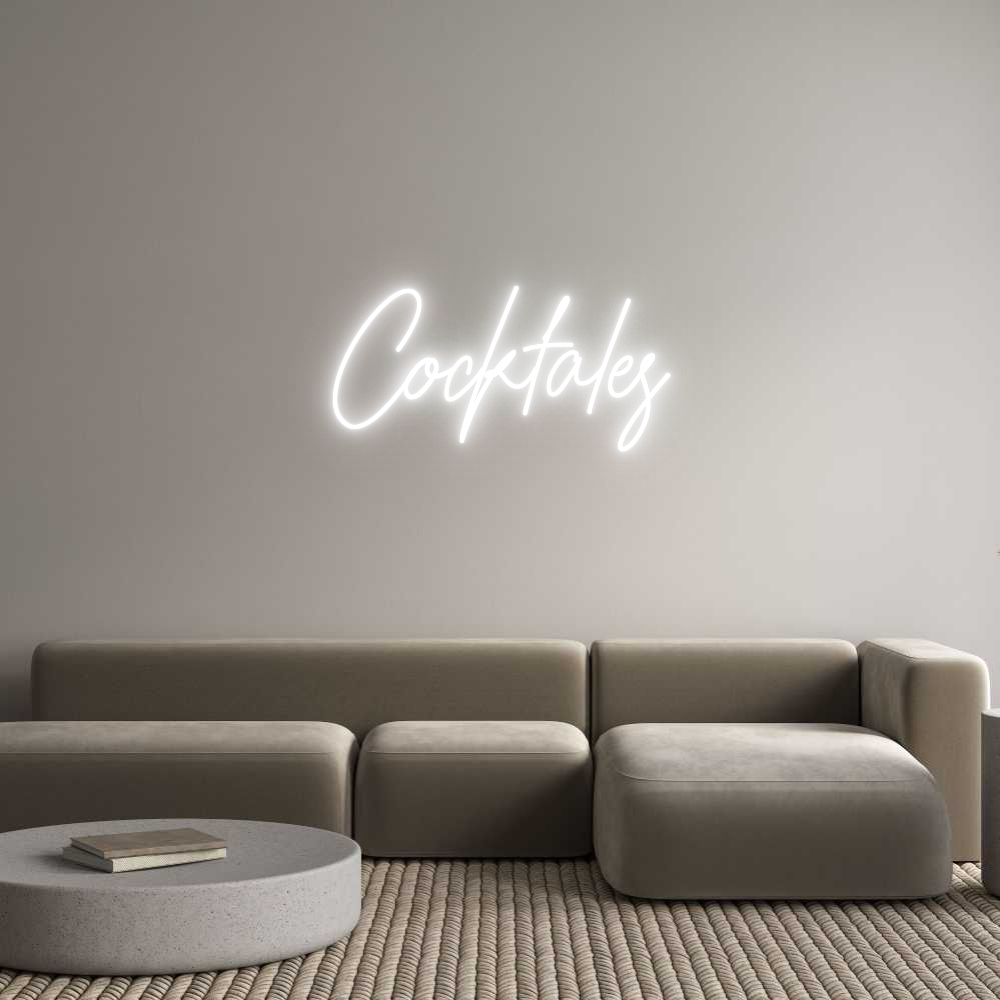 Custom Neon Text - Cocktales