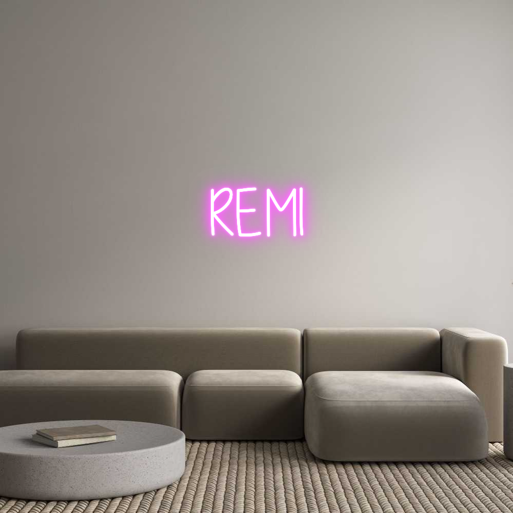 Custom Neon Text - REMI
