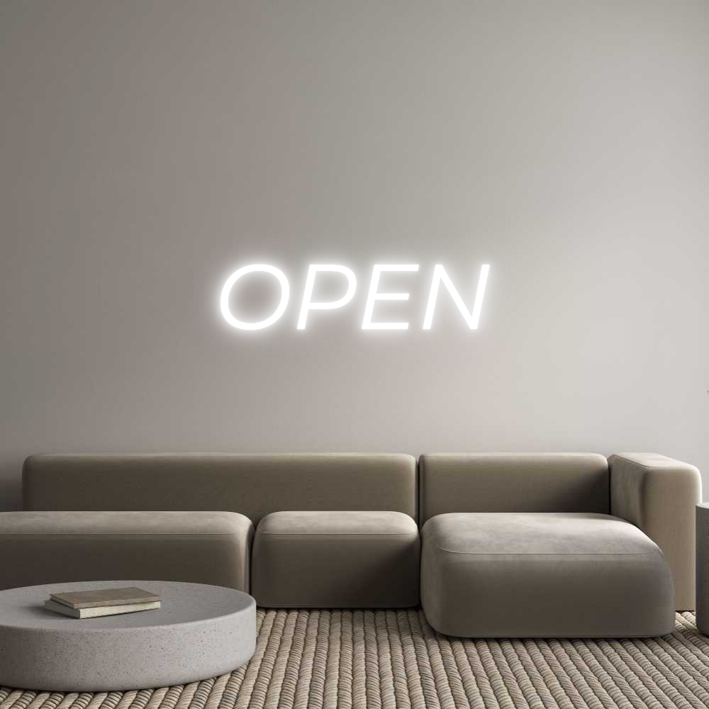 Custom Neon Text - OPEN
