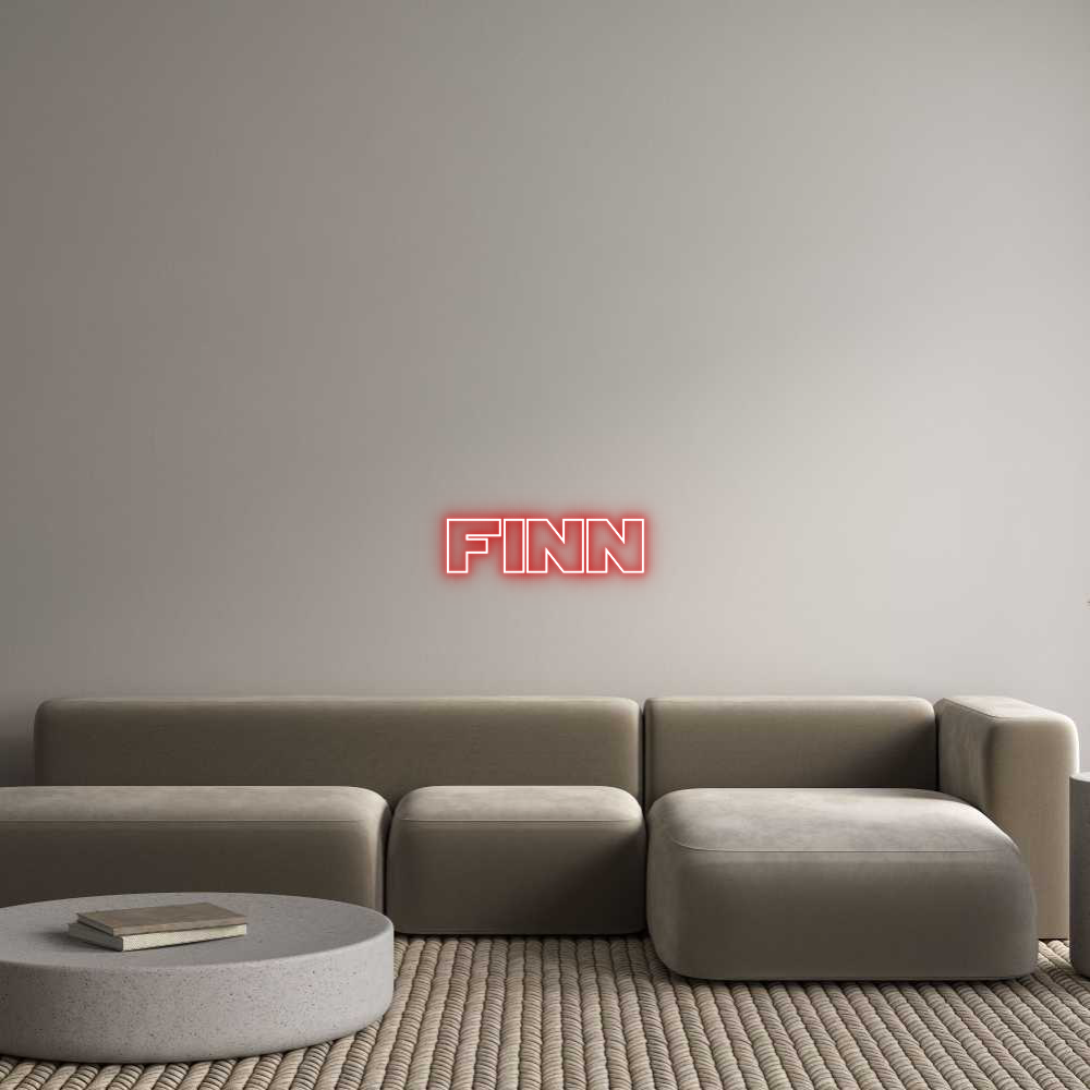 Custom Neon Text - Finn