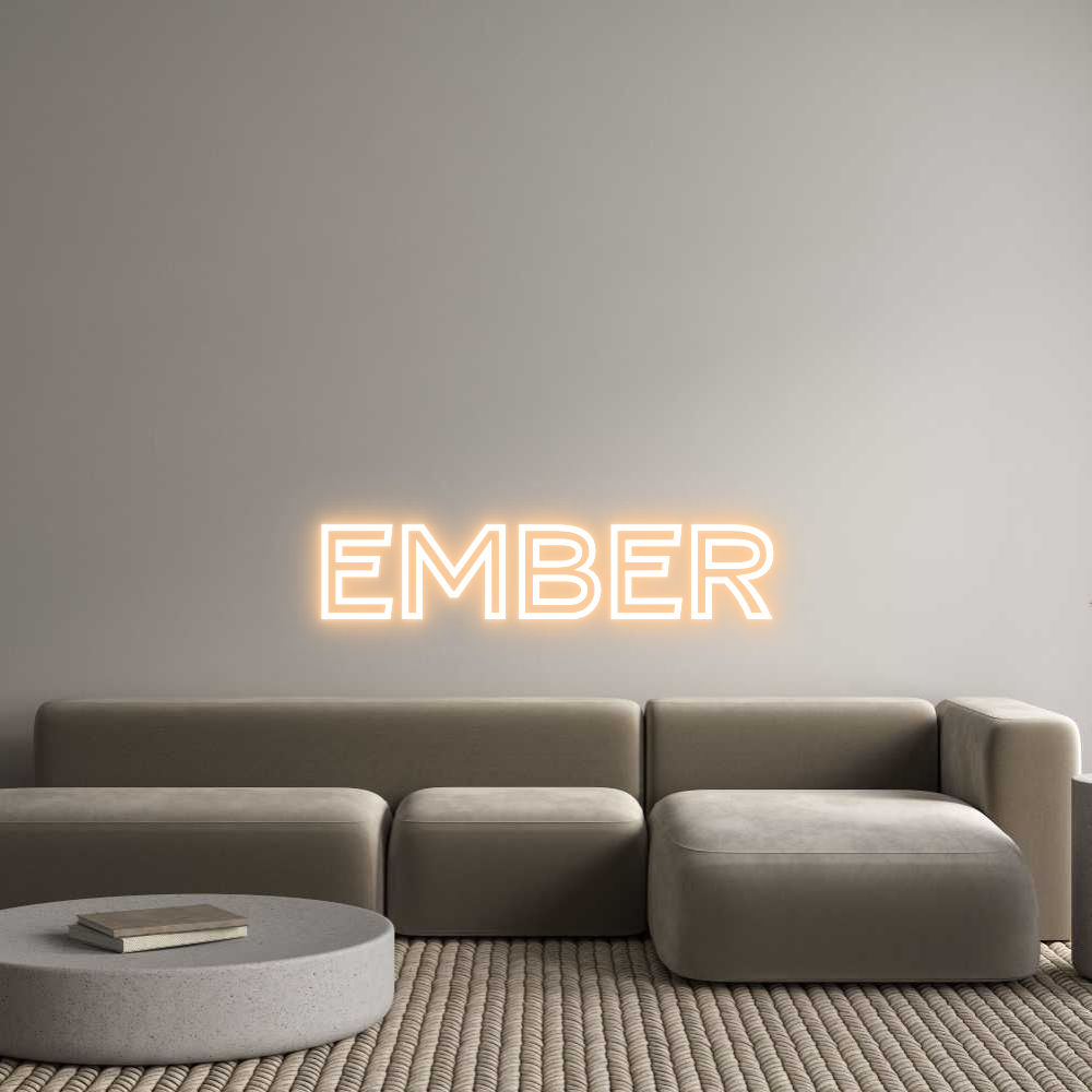 Custom Neon Text - EMBER