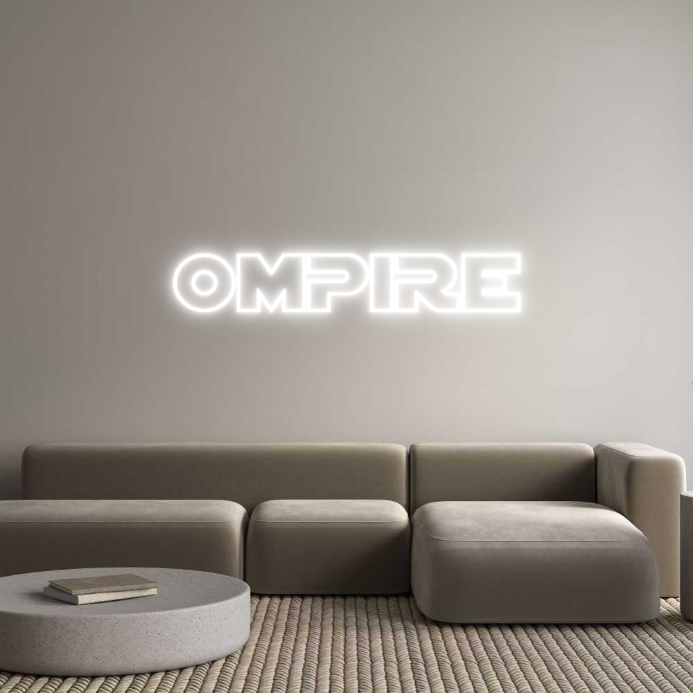 Custom Neon Text - OMPIRE