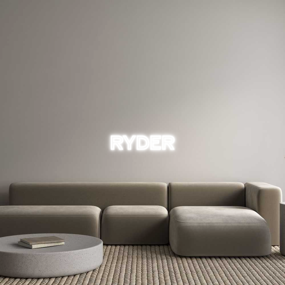 Custom Neon Text - Ryder